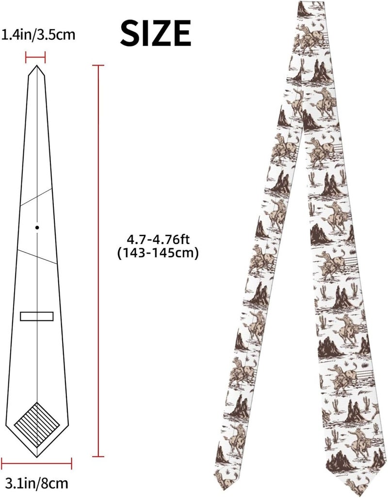 Yilad Tie for Men and Boy Novelty Fun Full Print Men's Necktie Skinny Fashion Narrow Wide - Image 2
